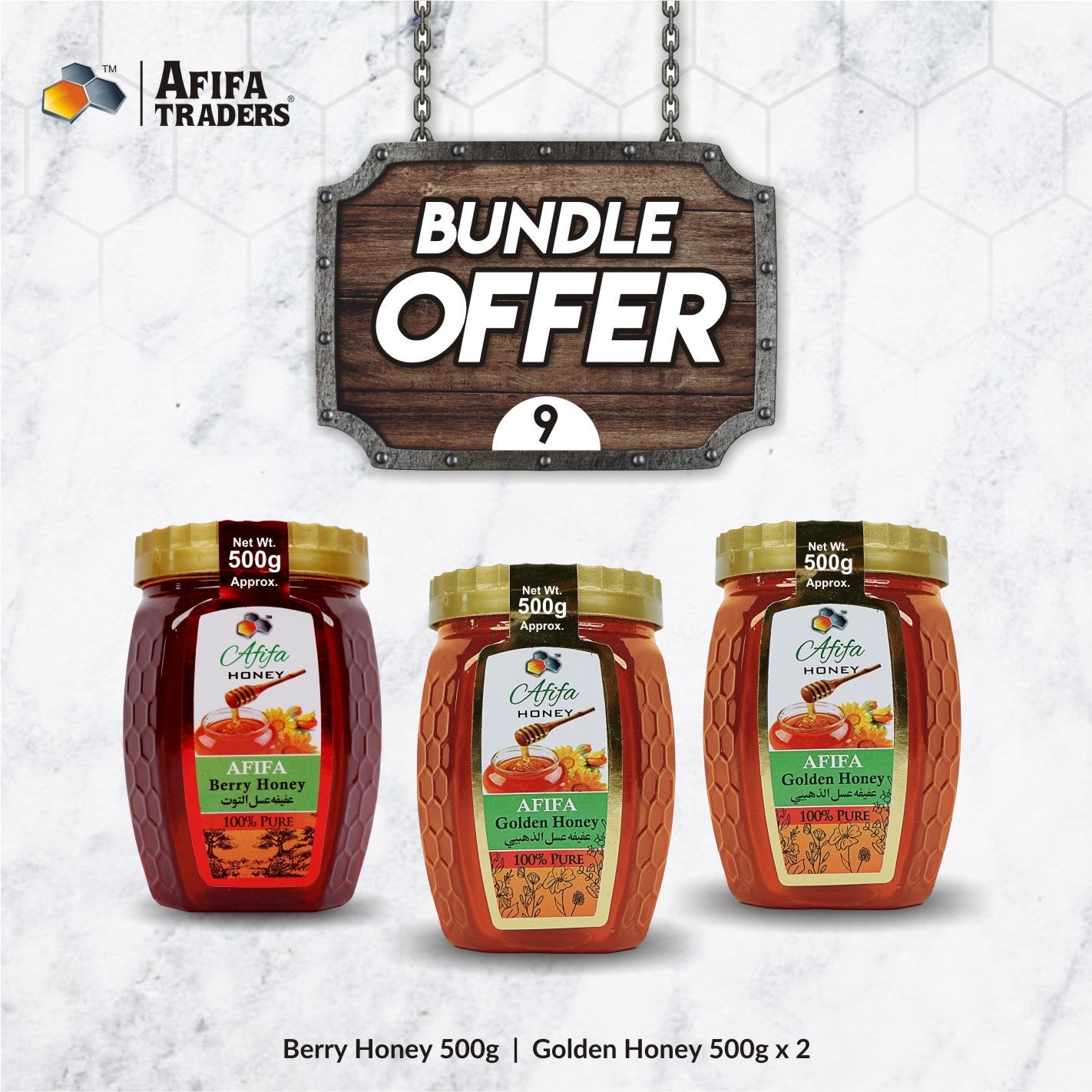 BERRY HONEY & GOLDEN HONEY - Afifa Honey