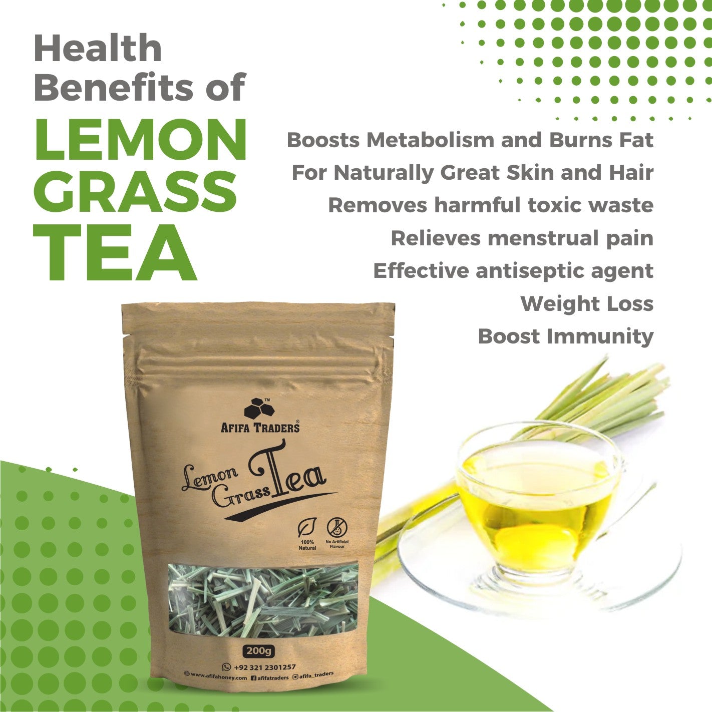 Lemon Grass Tea - Afifa Honey