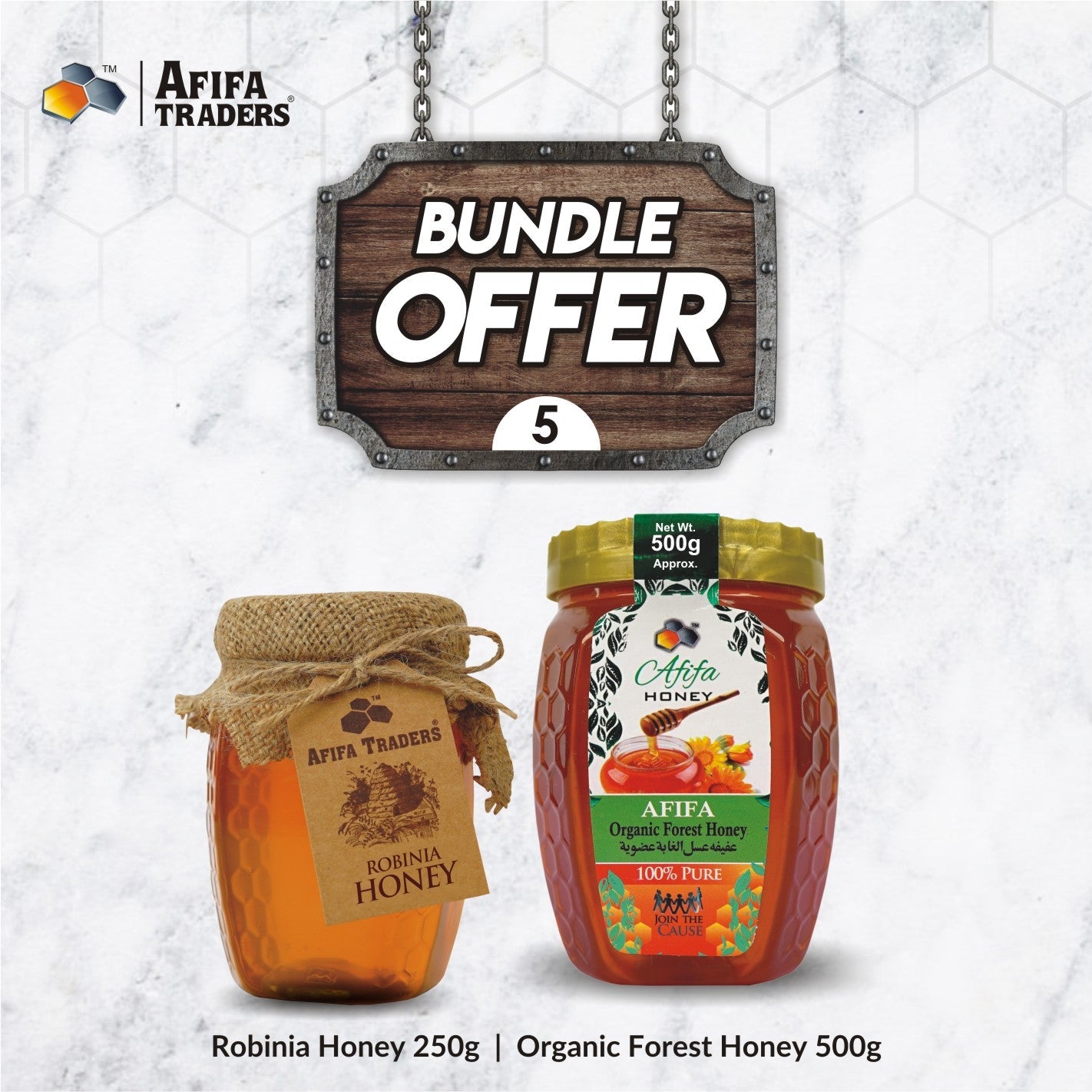 ROBINIA HONEY & ORGANIC FOREST HONEY - Afifa Honey