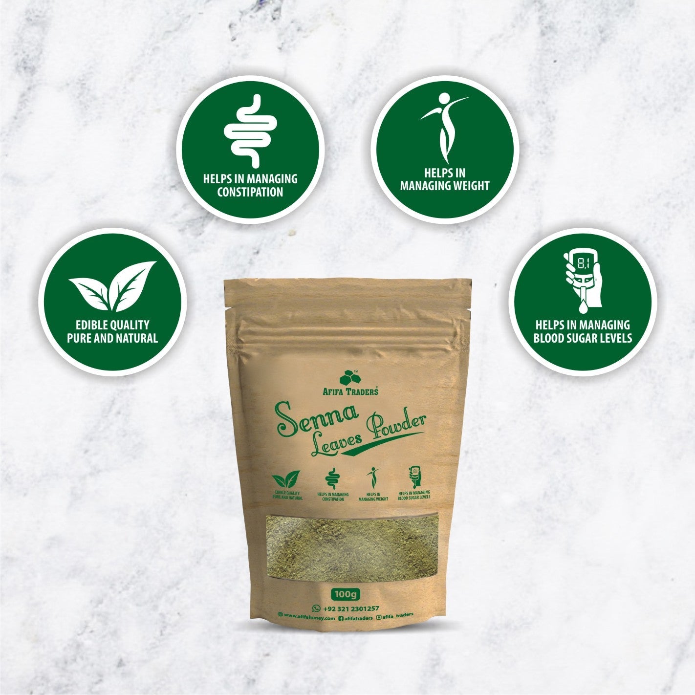 SENNA LEAVES POWDER - Afifa Honey